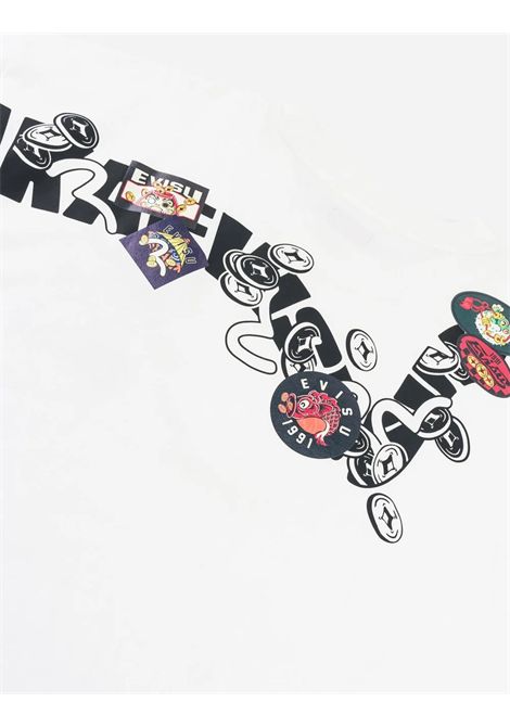 T-shirt con stampa EVISU | 2EAHTM6TS1121OFF WHITE